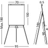 Flipchart magnetic SMIT Budget, 70x100 cm Flipchart magnetic SMIT Budget, 70x100 cm