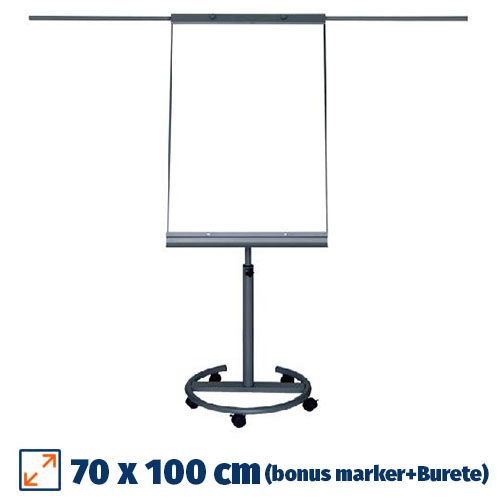 Flipchart magnetic VISUAL Mobil cu brate, 70x100 Flipchart magnetic VISUAL Mobil cu brate, 70x100