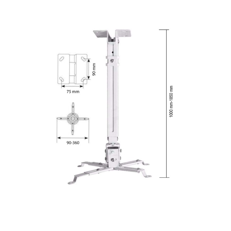 Suport videoproiector de tavan ZXC 1800