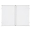 Tabla magnetica triptica alba Visual, 120 x 400 cm, rama de aluminiu Tabla magnetica triptica alba Visual, 120 x 400 cm, rama de aluminiu