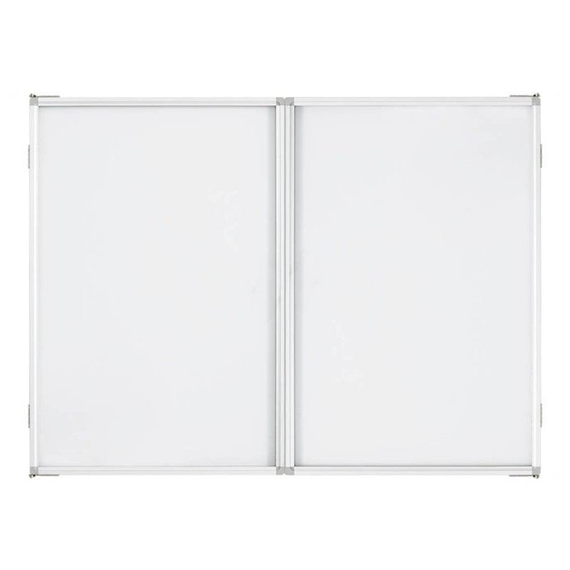 Tabla magnetica triptica alba Visual, 120 x 400 cm, rama de aluminiu Tabla magnetica triptica alba Visual, 120 x 400 cm, rama de aluminiu