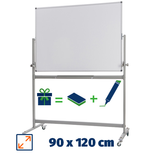 Whiteboard mobil cu 2 fete, 100x150 - VISUAL Whiteboard mobil cu 2 fete, 100x150 - VISUAL