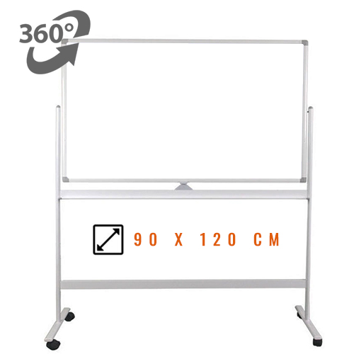 Whiteboard mobil cu doua fete VISUAL 90x120cm Whiteboard mobil cu doua fete VISUAL 90x120cm