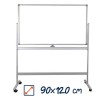 Whiteboard mobil cu doua fete VISUAL 90x120cm Whiteboard mobil cu doua fete VISUAL 90x120cm
