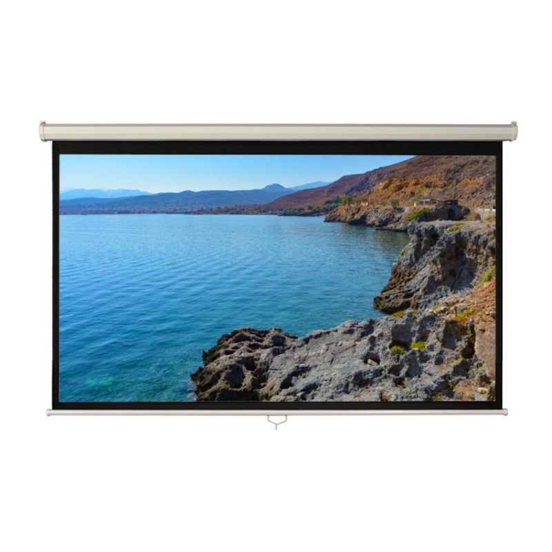 Ecran proiectie manual, perete/tavan, 200 x 113 cm, Blackmount, Format 16:9 Ecran proiectie manual, perete/tavan, 200 x 113 cm, Blackmount, Format 16:9