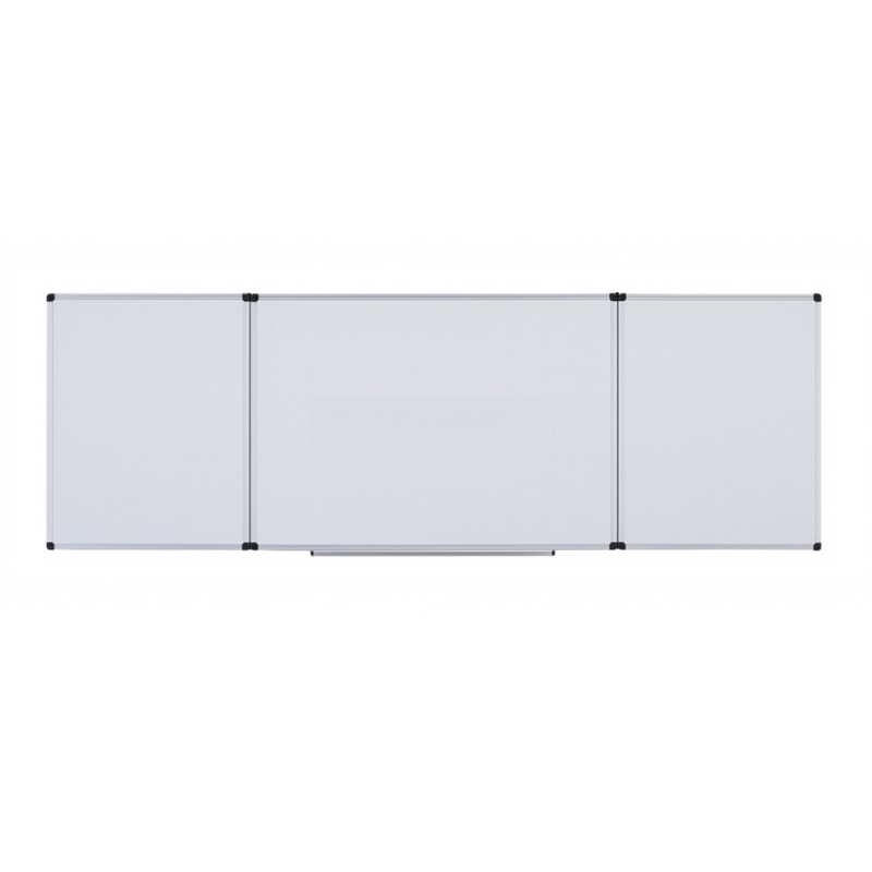 Tabla alba magnetica, triptica, 120x240cm + 2 x 120x120cm, cu 5 suprafete de scris, Optima Tabla alba magnetica, triptica, 120x240cm + 2 x 120x120cm, cu 5 suprafete de scris, Optima