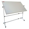Whiteboard magnetic rotativ cu 2 fete, rama aluminiu si suport mobil 100x150 cm EVOffice Whiteboard magnetic rotativ cu 2 fete, rama aluminiu si suport mobil 100x150 cm EVOffice