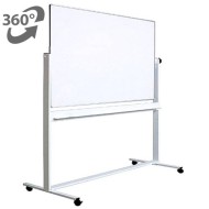 Whiteboard mobil cu doua fete OPTIMA 120x150cm