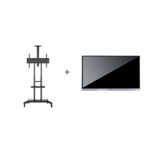 Pachet Display LED 65’’ cu touch, 4K, DONVIEW DS-65IWMS-L06A si Stand TV mobil cu suport camera Multibrackets 4627